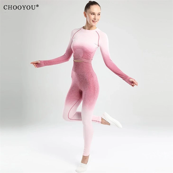 pink yoga suit